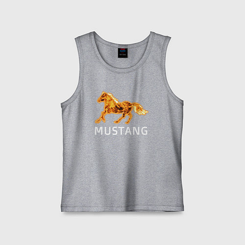 Детская майка Mustang firely art / Меланж – фото 1