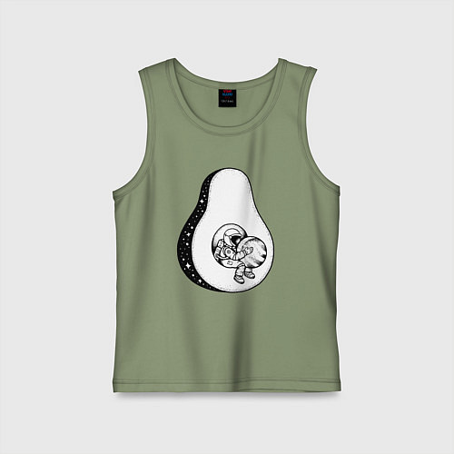 Детская майка Космическое авокадо / Авокадо – фото 1