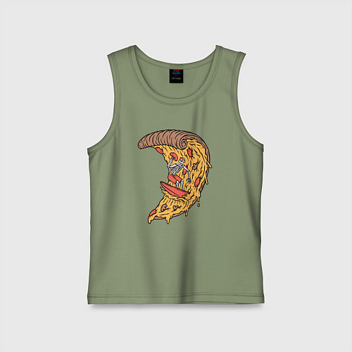 Детская майка Пицца серфер / Авокадо – фото 1