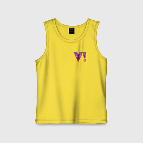 Детская майка GTA VI - logo / Желтый – фото 1