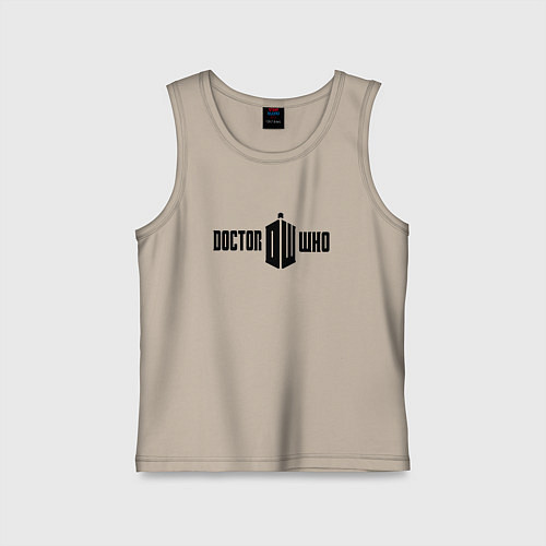 Детская майка Тардис доктора / Миндальный – фото 1