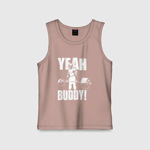 Детская майка Yeah buddy - Ронни Коулман / Пыльно-розовый – фото 1