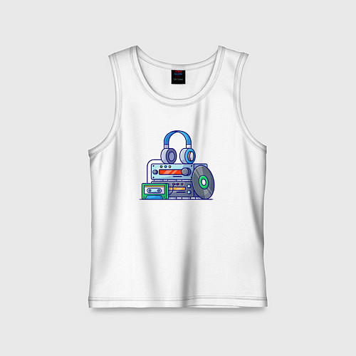 Детская майка Фанат музыки / Белый – фото 1