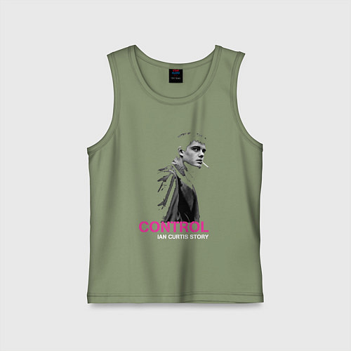 Детская майка Joy Division - Control film / Авокадо – фото 1