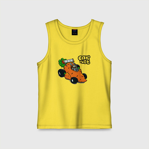 Детская майка Carrot mobile racing / Желтый – фото 1