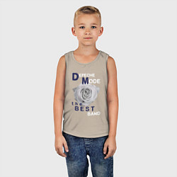 Майка детская хлопок Depeche Mode - best of videos, цвет: миндальный — фото 2