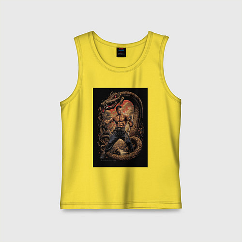 Детская майка Боец Муай Тай / Желтый – фото 1