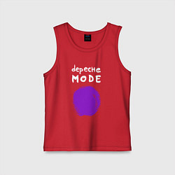 Майка детская хлопок Depeche Mode - Devotional circle, цвет: красный