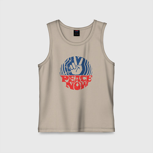 Детская майка Мир сейчас / Миндальный – фото 1