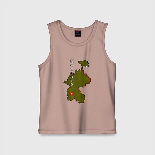 Детская майка Осетия Котанто / Пыльно-розовый – фото 1