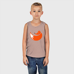 Майка детская хлопок Foxy fox, цвет: пыльно-розовый — фото 2