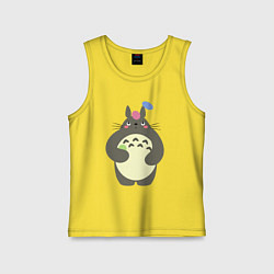 Майка детская хлопок Totoro game, цвет: желтый