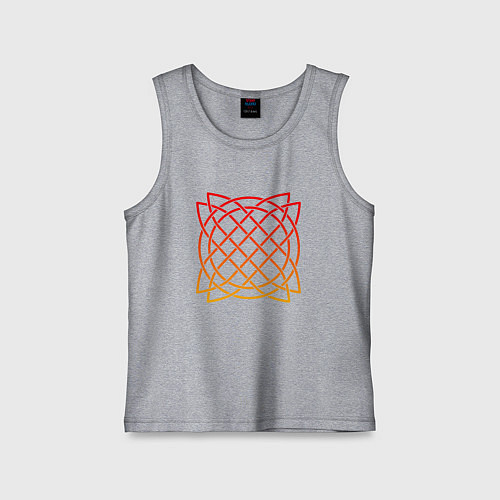 Детская майка Кельтский красный цветок / Меланж – фото 1