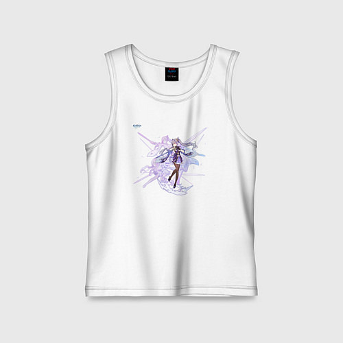 Детская майка Кэ Цин из Геншин Импакт / Белый – фото 1