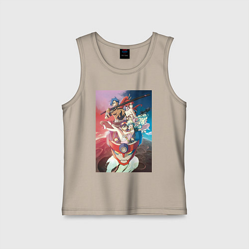 Детская майка Гуррен-Лаганн Ния Тэппелин / Миндальный – фото 1