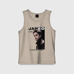 Майка детская хлопок Jared Joseph Leto 30 Seconds To Mars, цвет: миндальный