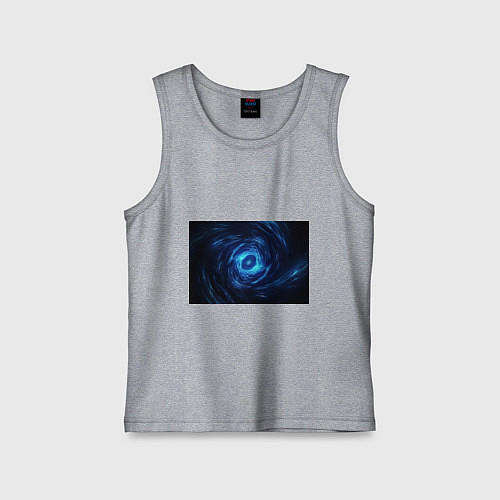 Детская майка Взрыв синий геометрической абстракции / Меланж – фото 1