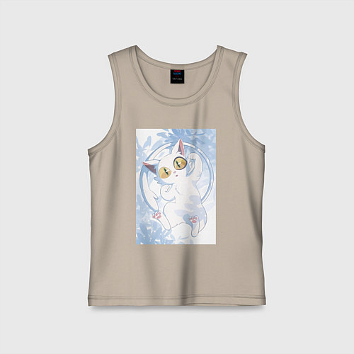 Детская майка Судзумэ закрывающая двери Дайджин кот / Миндальный – фото 1