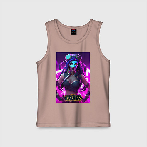 Детская майка League of Legends Akali Kda / Пыльно-розовый – фото 1