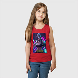 Майка детская хлопок League of Legends Akali Kda, цвет: красный — фото 2