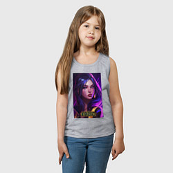 Майка детская хлопок League of Legends Kaisa Kda, цвет: меланж — фото 2