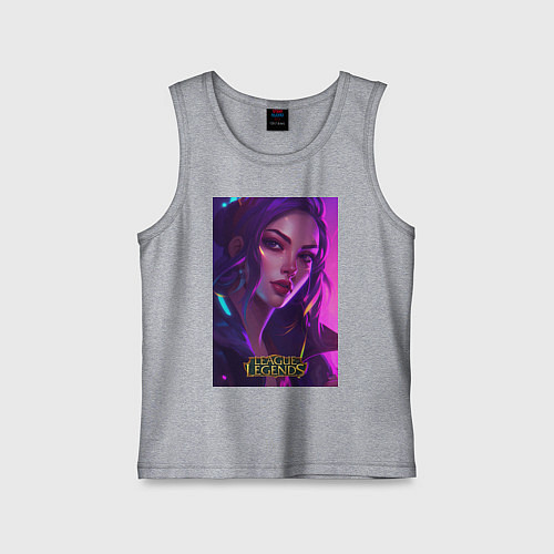 Детская майка League of Legends Kaisa Kda / Меланж – фото 1