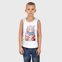 Майка детская хлопок Sousou no Frieren: Heart, цвет: белый — фото 2