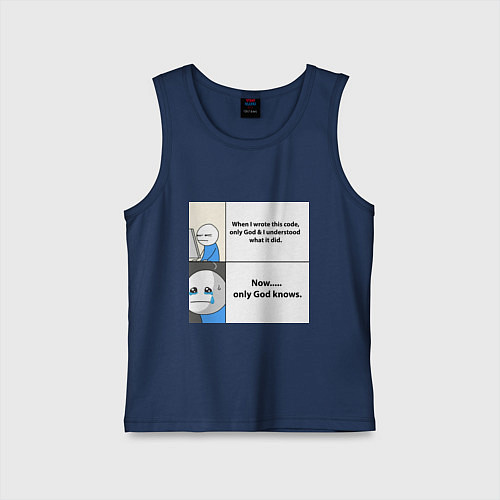 Детская майка Programmers life / Тёмно-синий – фото 1