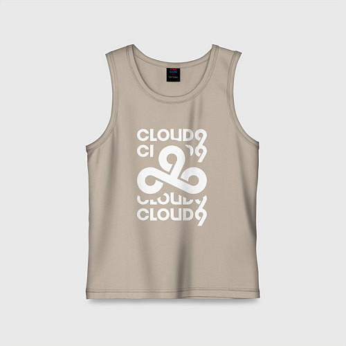 Детская майка Cloud9 - in logo / Миндальный – фото 1