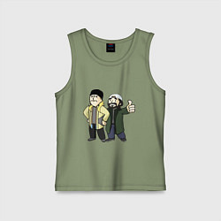Майка детская хлопок Vault Jay and silent Bob, цвет: авокадо