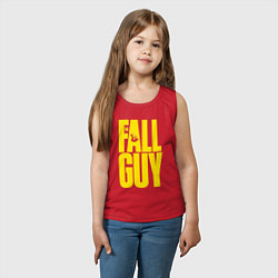 Майка детская хлопок The fall guy logo, цвет: красный — фото 2