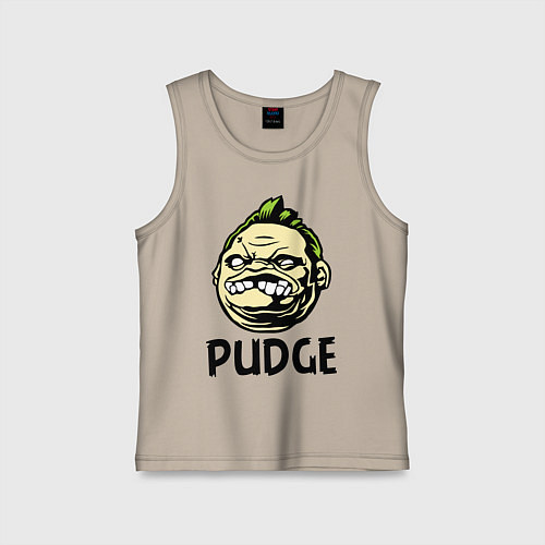 Детская майка Pudge Face / Миндальный – фото 1