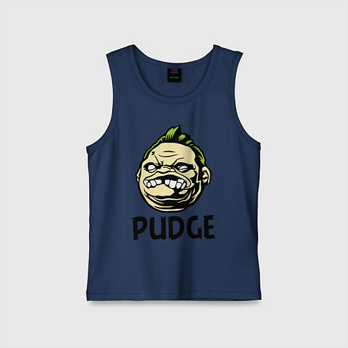 Детская майка Pudge Face / Тёмно-синий – фото 1