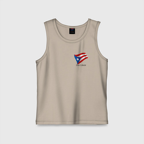 Детская майка Im Cuban - motto / Миндальный – фото 1