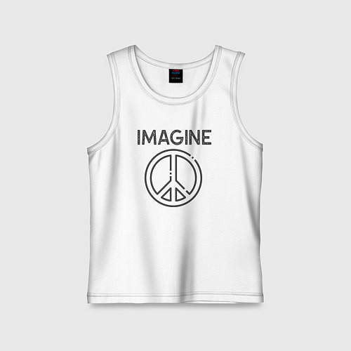 Детская майка Peace imagine / Белый – фото 1