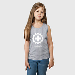 Майка детская хлопок Laibach - Cross, цвет: меланж — фото 2