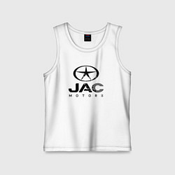 Майка детская хлопок Jac - logo, цвет: белый