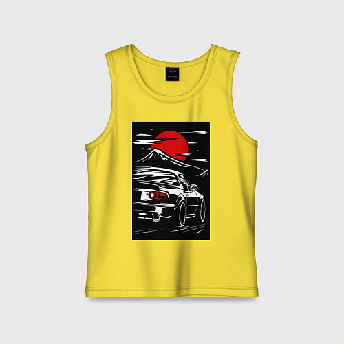 Детская майка Мазда mx5 miata / Желтый – фото 1