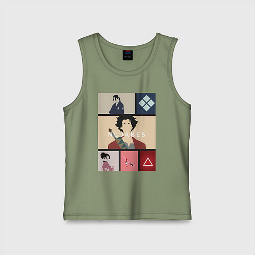 Детская майка Самурай Чамплу Мугэн / Авокадо – фото 1