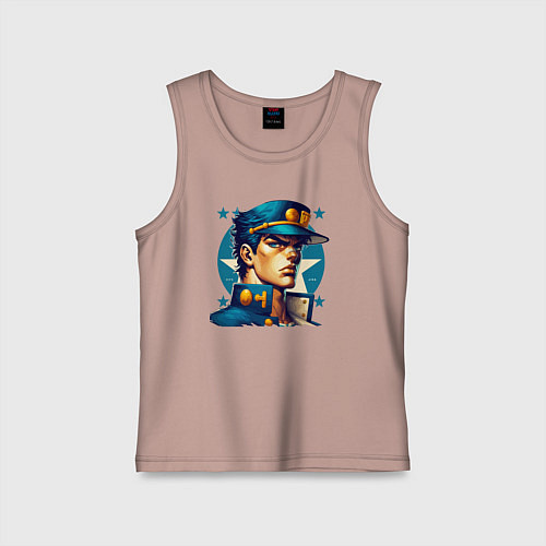 Детская майка Jojo - Jotaro Kujo ai art / Пыльно-розовый – фото 1