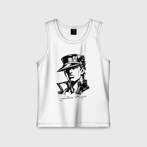 Детская майка Jotaro Kujo - anime ai art / Белый – фото 1