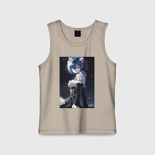 Детская майка Жизнь с нуля в альтернативном мире Рем / Миндальный – фото 1