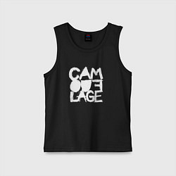 Майка детская хлопок Camouflage - A synthpop band from germany, цвет: черный