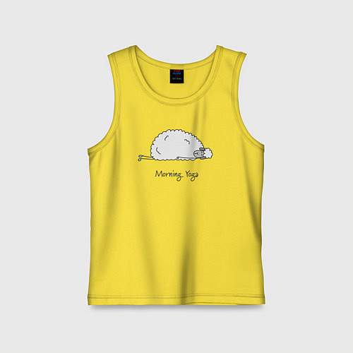 Детская майка Йога овечки / Желтый – фото 1