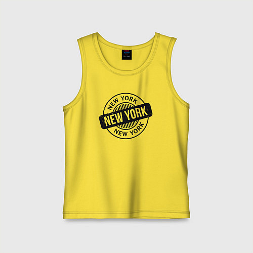 Детская майка Стиль Нью-Йорка / Желтый – фото 1