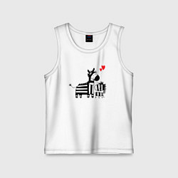 Детская майка Zebra love