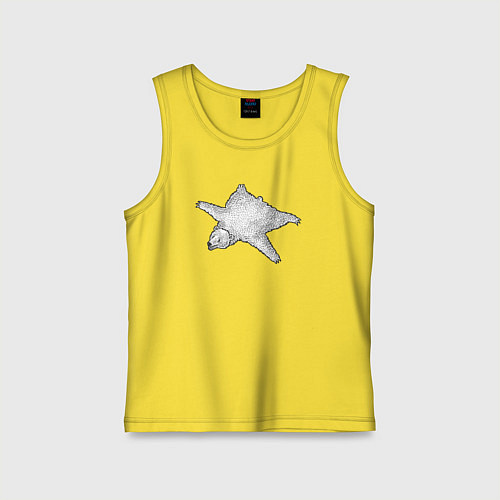 Детская майка Шкура медведя / Желтый – фото 1