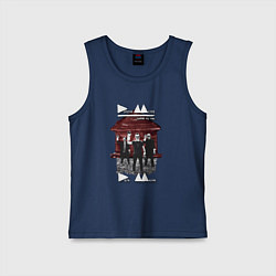 Майка детская хлопок Depeche Mode - Delta Machine soothe my soul, цвет: тёмно-синий