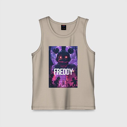 Детская майка Freddy - мишка Фредди / Миндальный – фото 1