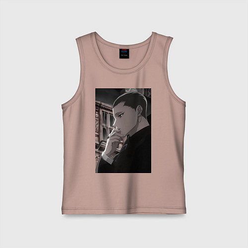 Детская майка Ведьма и чудовище Ашаф / Пыльно-розовый – фото 1